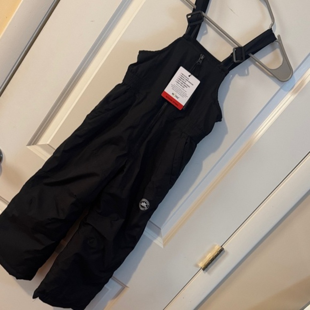 Kids youth zeroXposur NWT black overall‎ bib snowsuit XS 4/5